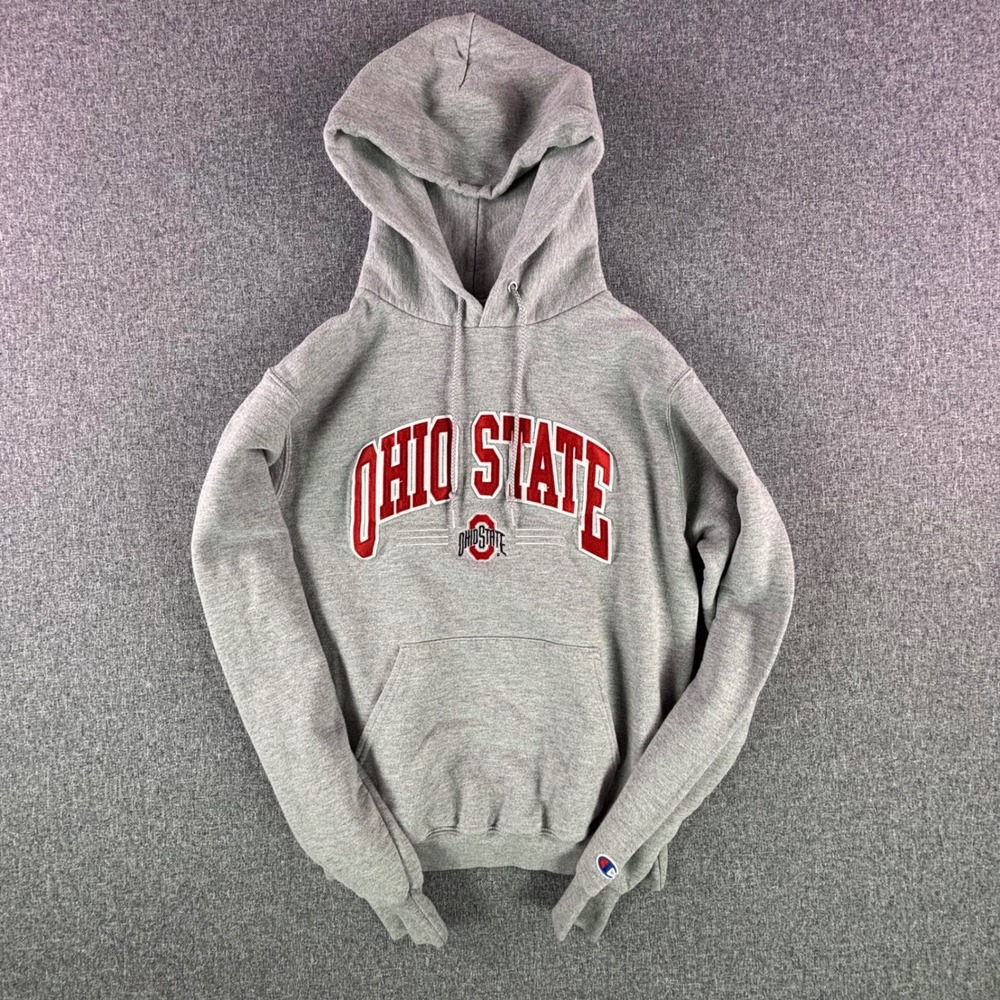 Ohio State Hoodie Unisex S S700 Gray NCAA Football Champion